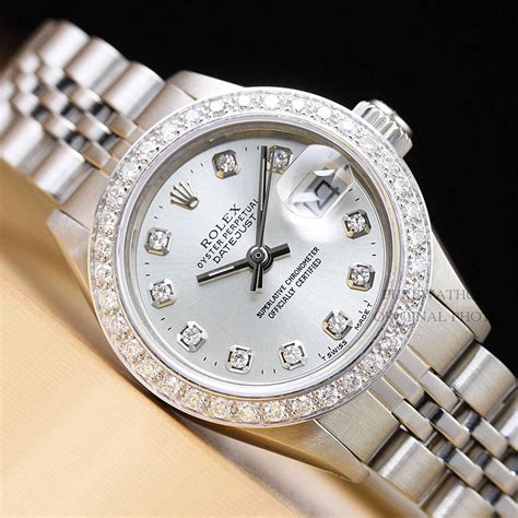 silver rolex watches for women